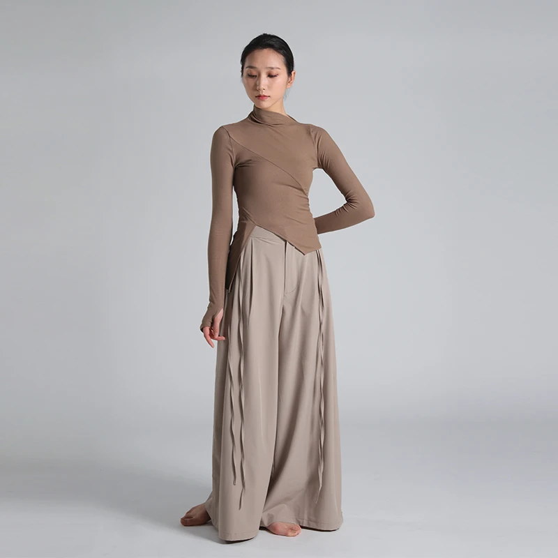 现代舞练功服舞蹈裤成人练功裤宽松阔腿跳舞长裤演出服男女款D376