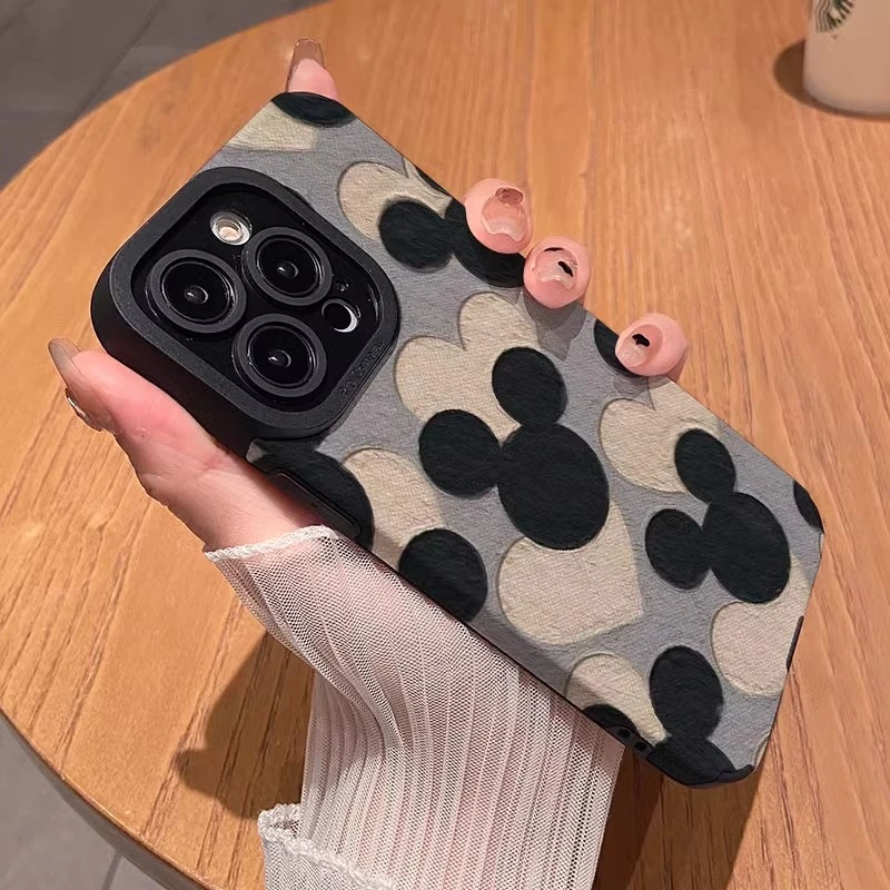 爱心米奇适用苹果17promax手机壳卡通16promax保护壳17pro高级感