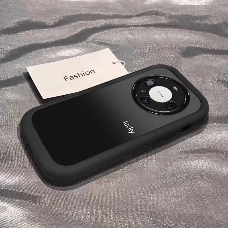 适用华为mate70pro手机壳简约渐变60保护套轻奢mt50e情侣luck彩绘