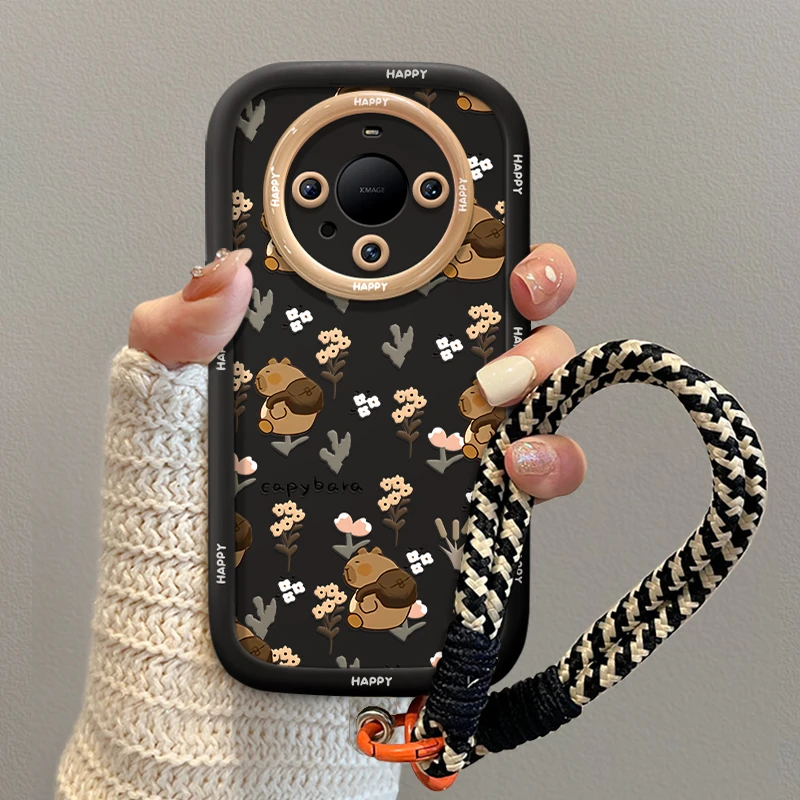 适用华为mate80pro手机壳卡皮巴拉pura70pro保护套mate70创意卡通