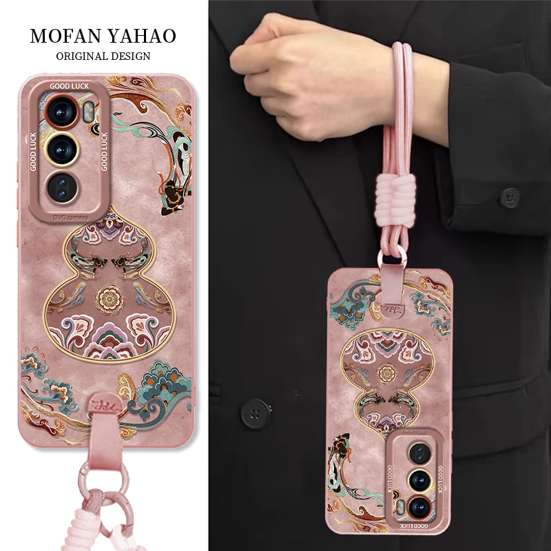 敦煌葫芦适用opporeno13pro手机壳轻国风reno12p保护壳硅胶高级感