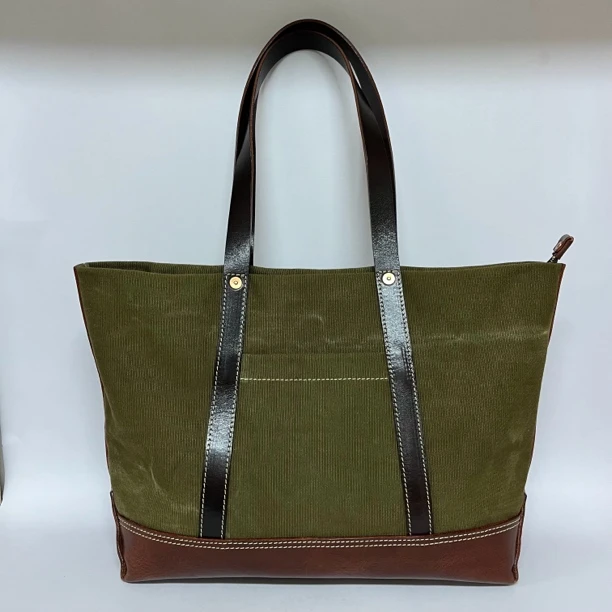 【CHAO.P.J】复古托特包头层牛皮拼色大托特大容量真皮通勤款中性风