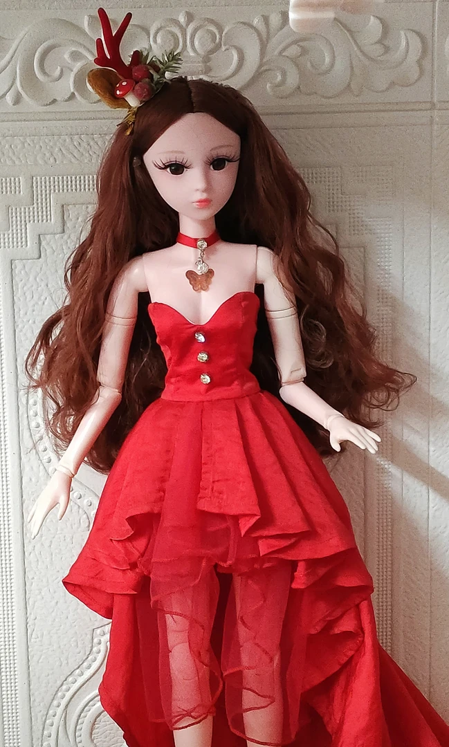 纯手工制作60CM芭比娃娃女孩生日礼物