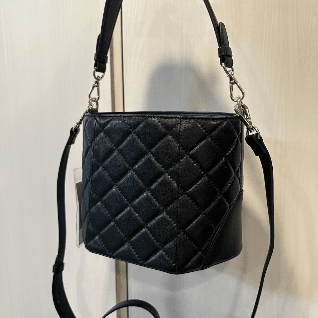 【工厂直销】出韩原单 sam家羊皮水桶包