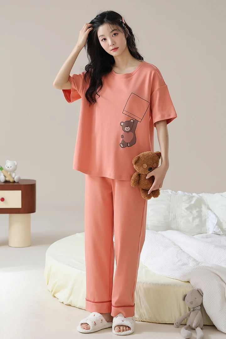 【品牌高货,春夏款多量少】家居服套装睡衣女舒适睡衣女套装5