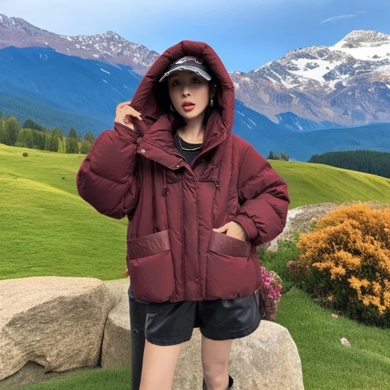 【林家】短款韩版中长款羽绒服女冬季2024年新款90白鸭绒加厚外套