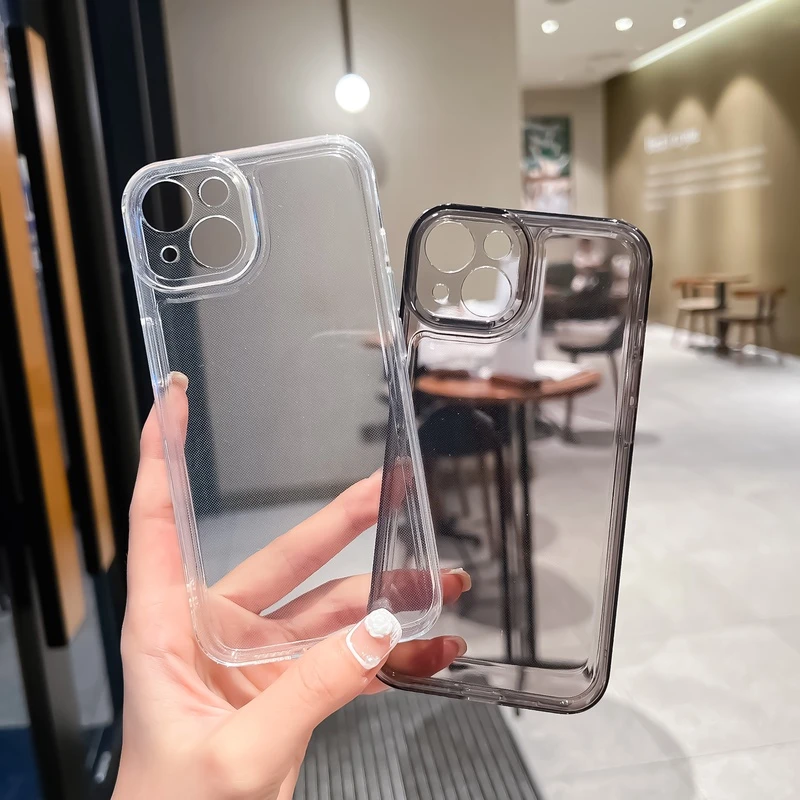 透明简约新款iPhone15ProMax苹果15手机壳15pro全包软防摔15Plus