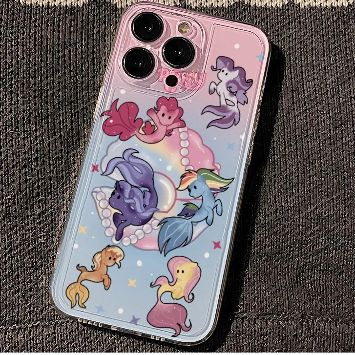 卡通小马宝莉苹果14手机壳iPhone13/15promax新款12/11潮xr网红8p