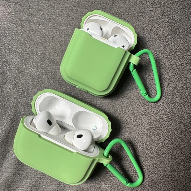 抹茶绿软壳airpods pro保护套airpods3保护套airpods二代保护套