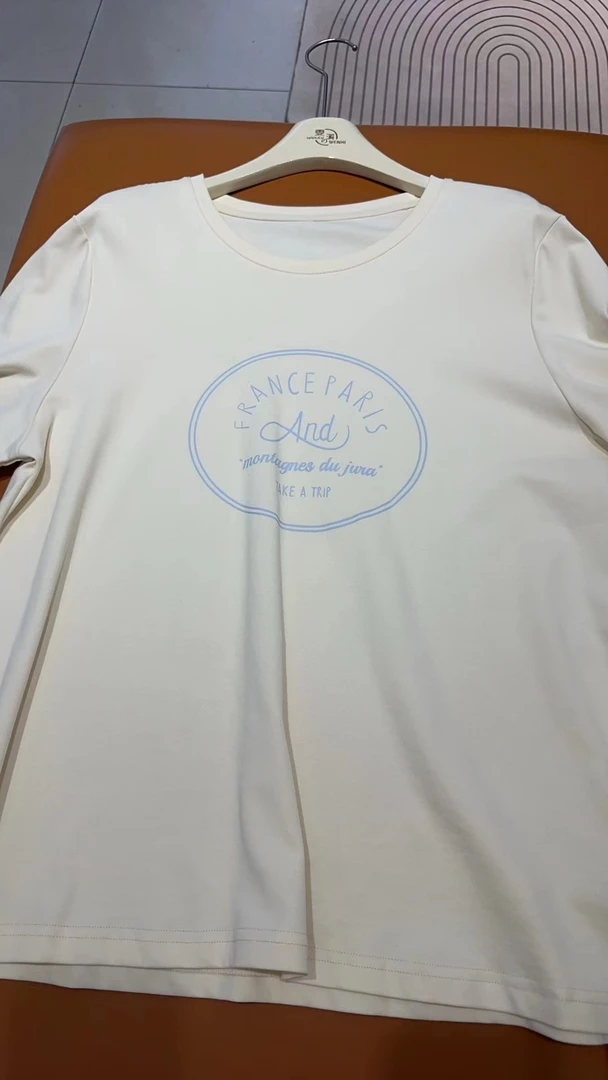 纯棉字母短袖显白显瘦