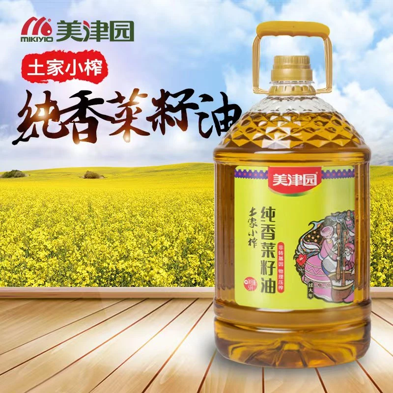 美津园土家小榨纯香菜籽油5L
