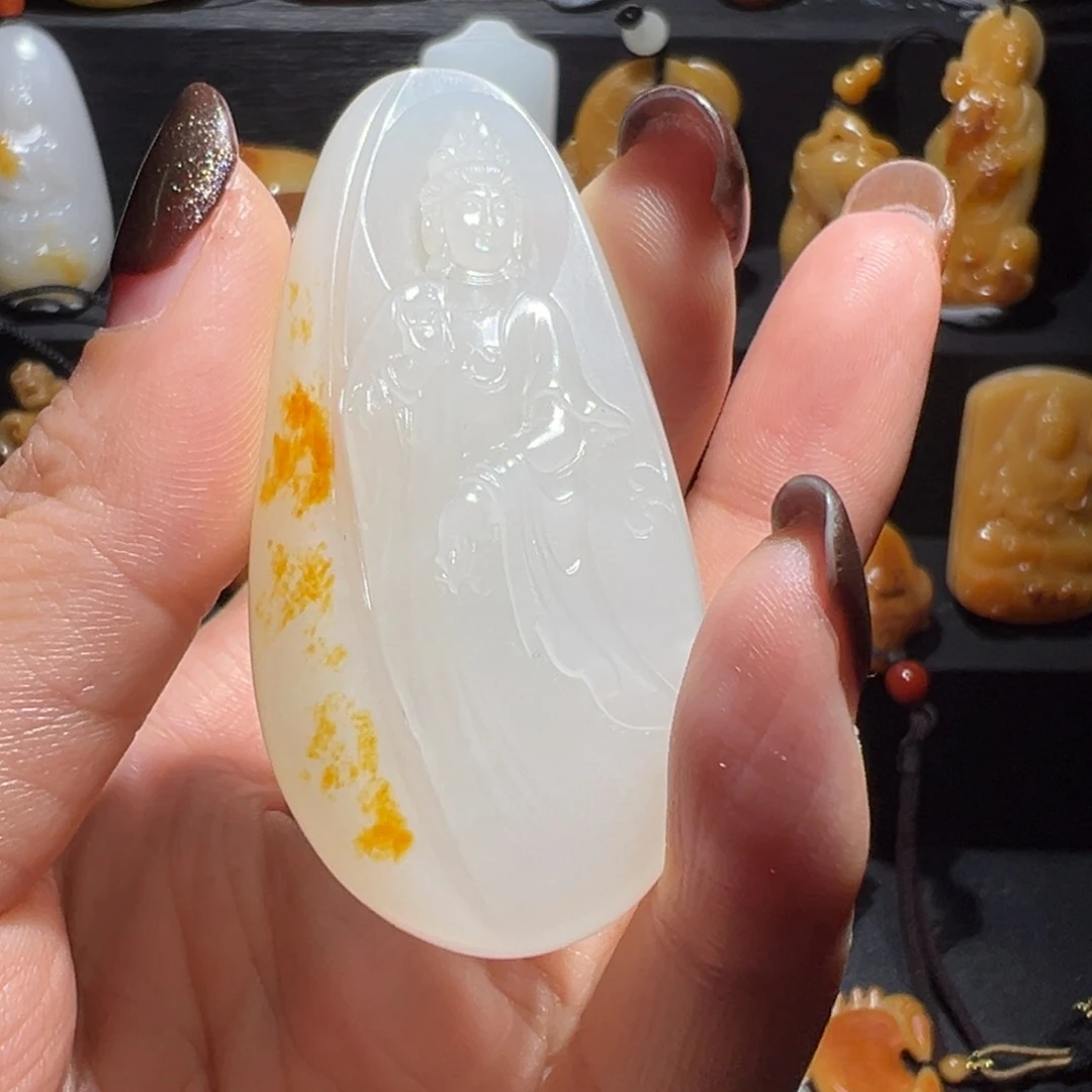 和田玉玉牌未镶嵌飞****圈