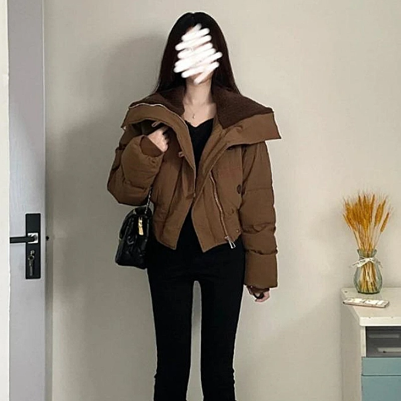 2025年新款棉服女冬短款韩版宽松小个子外套棉衣洋气加厚棉袄外套