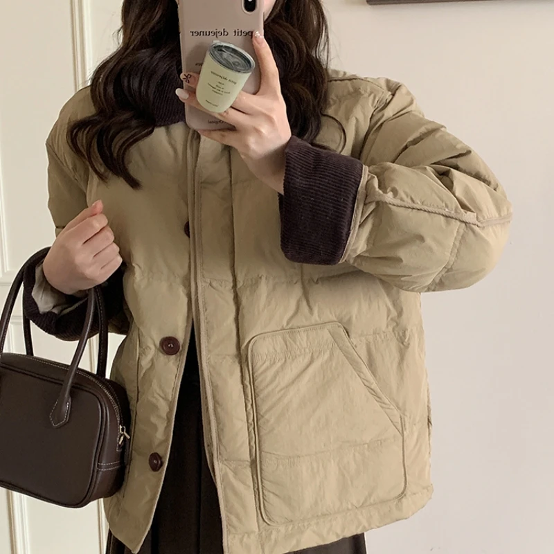 2501 新款女冬短款韩版宽松棉衣加厚小香风棉服潮流棉袄时尚外套