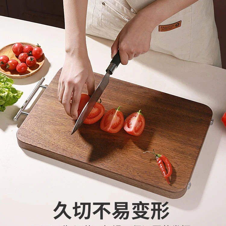 黑金檀木家用菜板厨房案板抗菌防霉整木砧板实木案板木质切菜板子