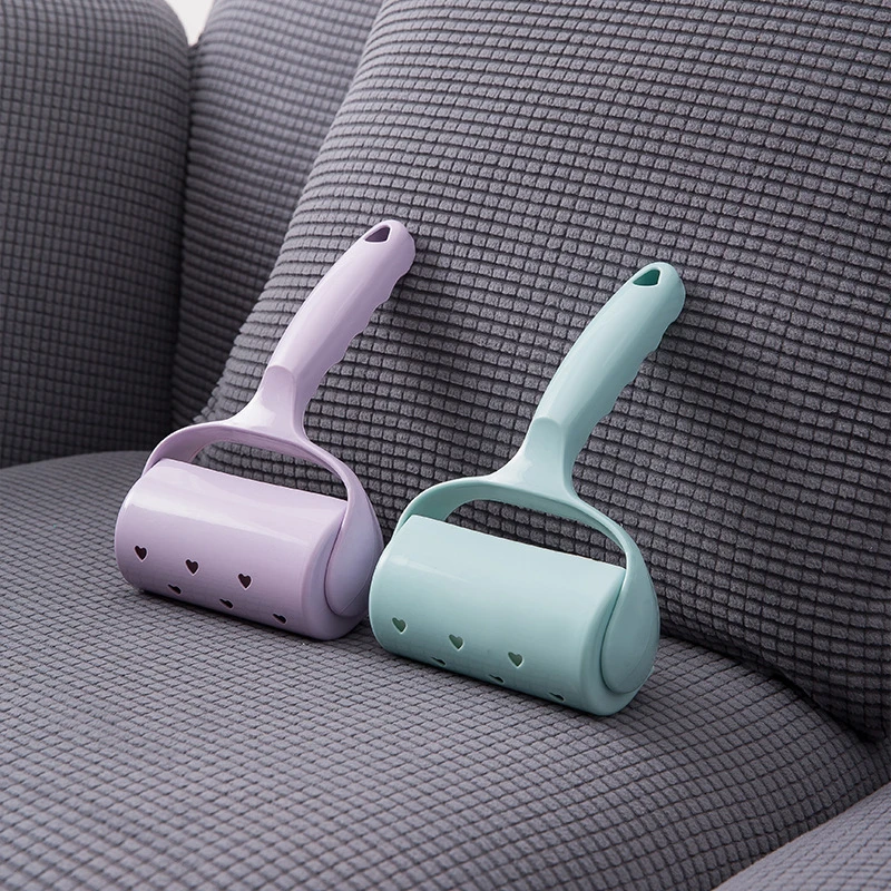 滚筒粘毛器可撕式粘尘纸滚刷去毛刷衣服黏毛毡毛滚子替换卷纸