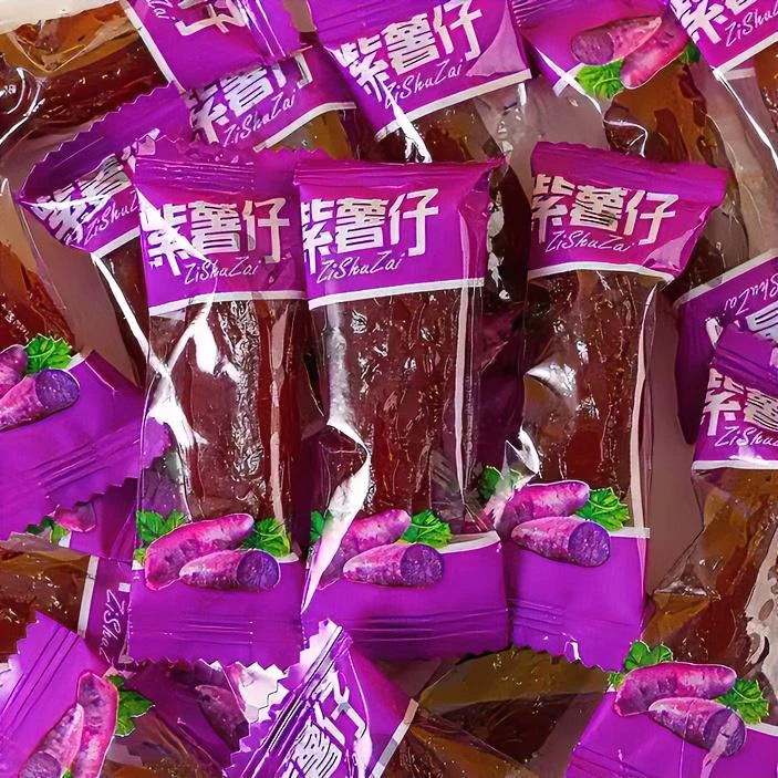 水晶紫薯仔独立包装紫薯干番薯仔番薯干即食地瓜干休闲小零食散装