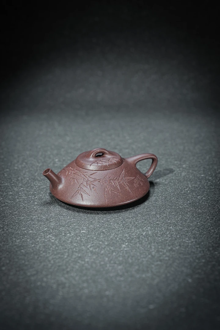 【天青泥·合瓢】老林出品原矿紫砂天青泥手制精美和瓢100cc