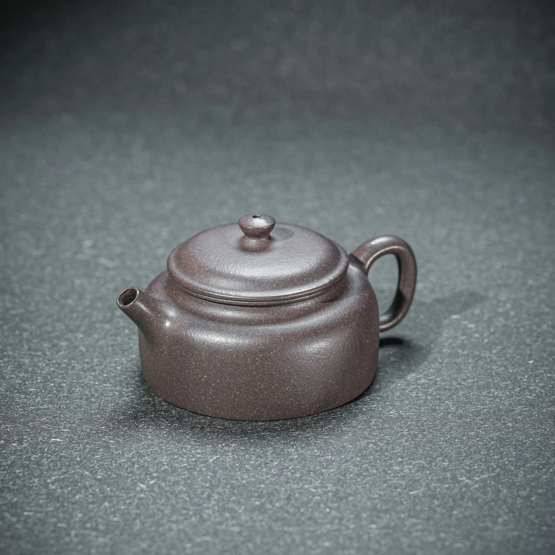 【天青·矮德钟】老林出品原矿紫砂天青泥手制德钟145CC