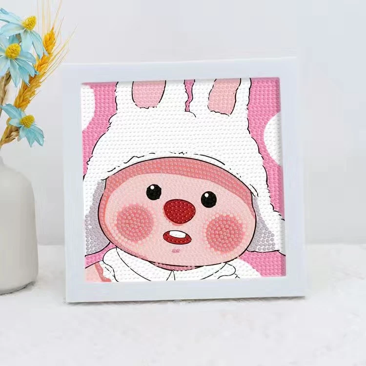 小海狸loopy钻石贴画儿童diy手工制作钻石画新款贴钻玩具创意卡通