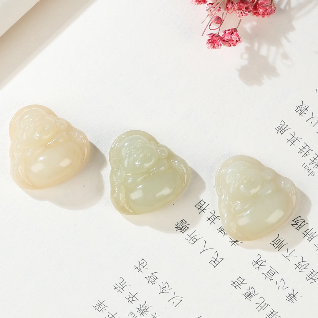 【麦子家族年货节】天然新疆和田玉挂件佛公多样性发一DZ277①