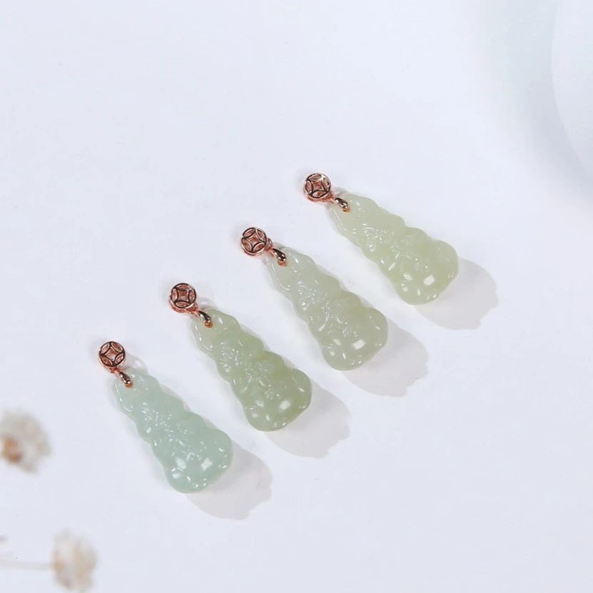 【麦子家族龙年年货节】天然新疆和田玉兔子S925银多样性发一FDZ01