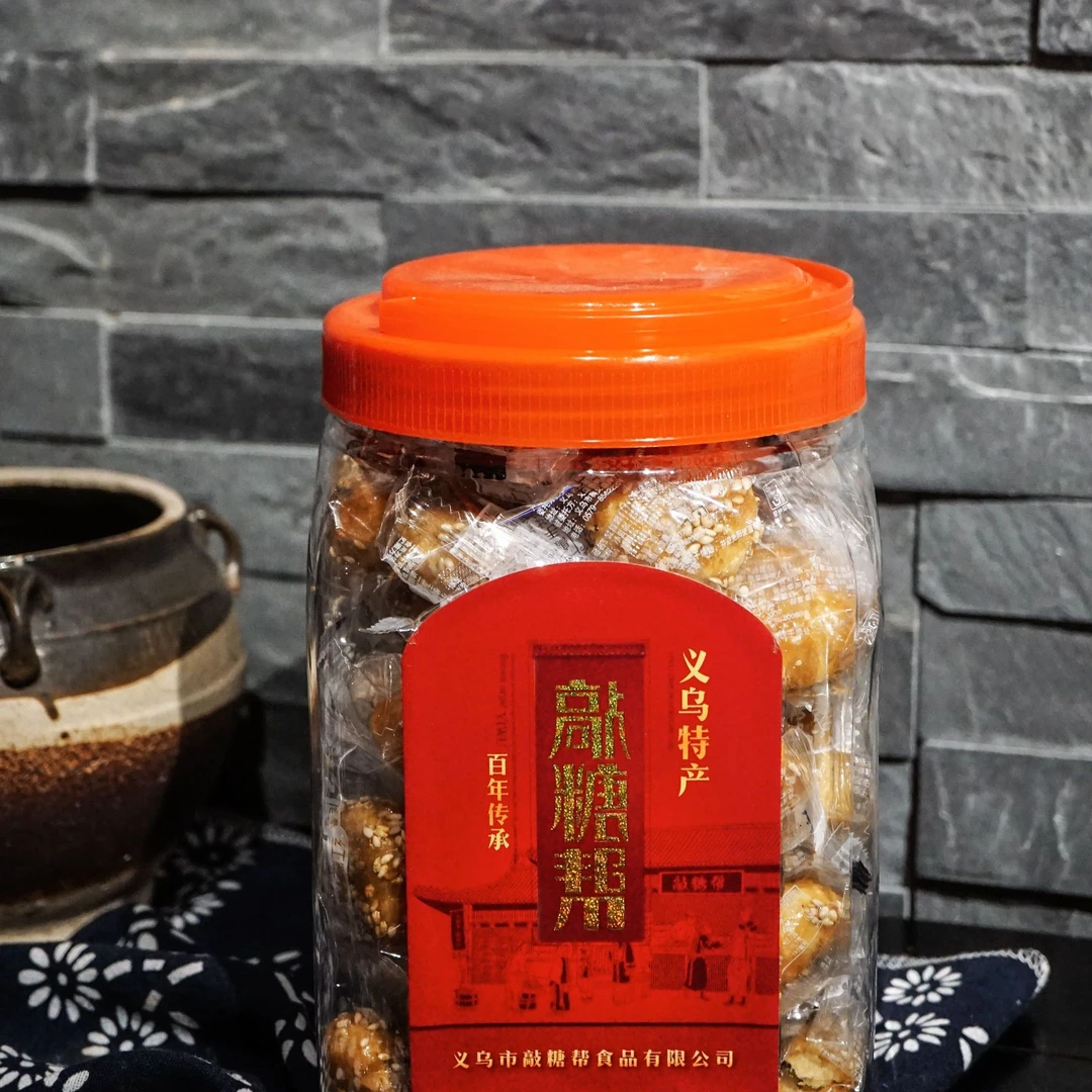 敲糖帮义乌红糖酥饼[桶装独立酥饼500g,盒装独立酥饼400g]