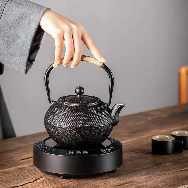 日式铸铁壶烧水泡茶壶套装电陶炉专用煮茶器炭火壶围炉明火茶炉壶