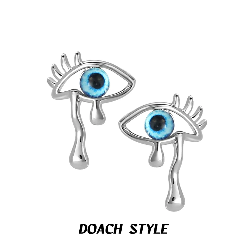 原创恶魔之眼耳环女小众设计独特个性轻奢耳饰高级感时尚百搭耳钉