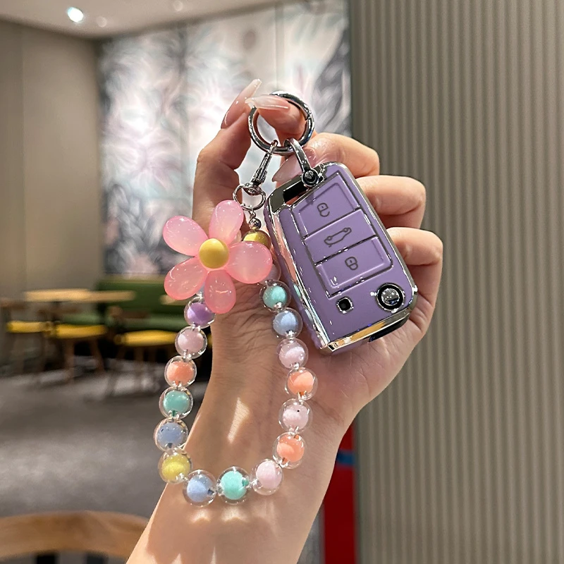 大众速腾钥匙套宝来polo探岳车途观L凌渡朗逸途岳探歌高尔夫7扣壳