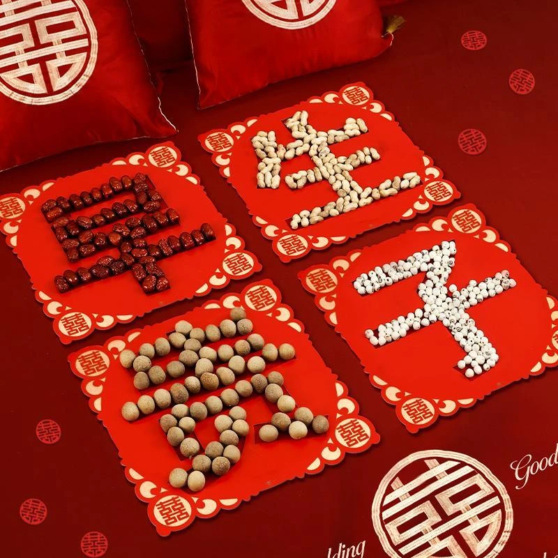 早生贵子模具干果组合婚房布置结婚装饰套装婚礼男方结婚用品