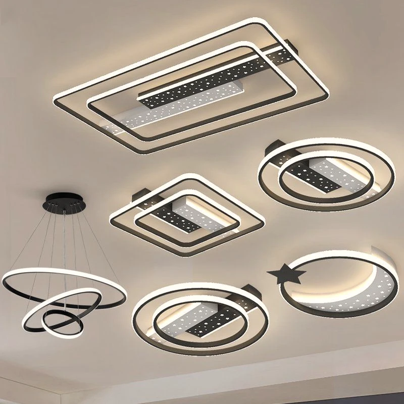 抖快LED客厅吸顶灯2023新款浪漫满天星客厅卧室天猫精灵智能led吸