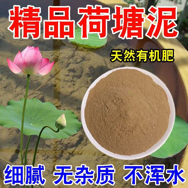 荷塘泥碗莲河泥水养植物营养土淤泥荷花泥铜钱草莲藕土碗莲专用