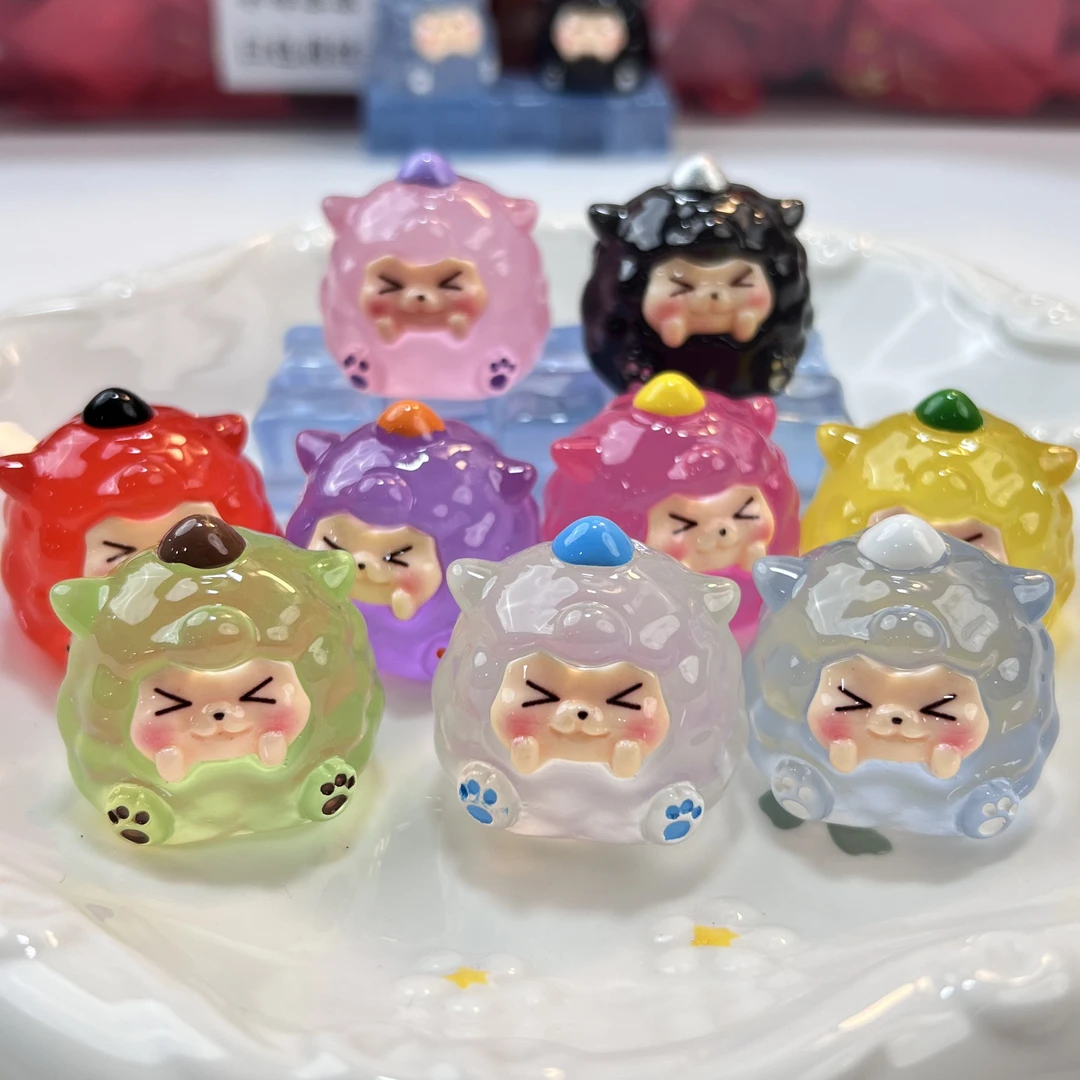 【夜光巨无霸版团子kk 】创意潮流玩具装饰摆件 直播拆树脂潮玩DIY