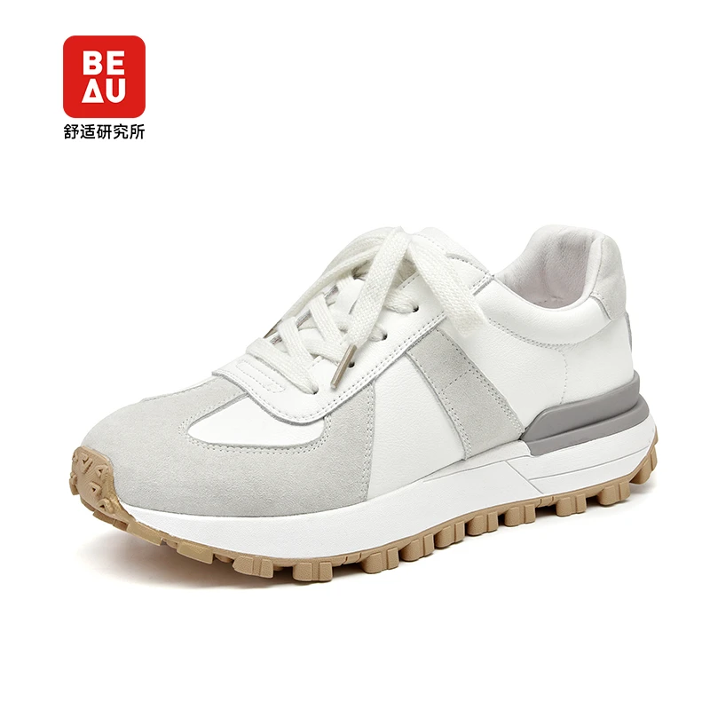 BEAU复古德训鞋女华夫阿甘鞋运动鞋厚底老爹鞋子女鞋