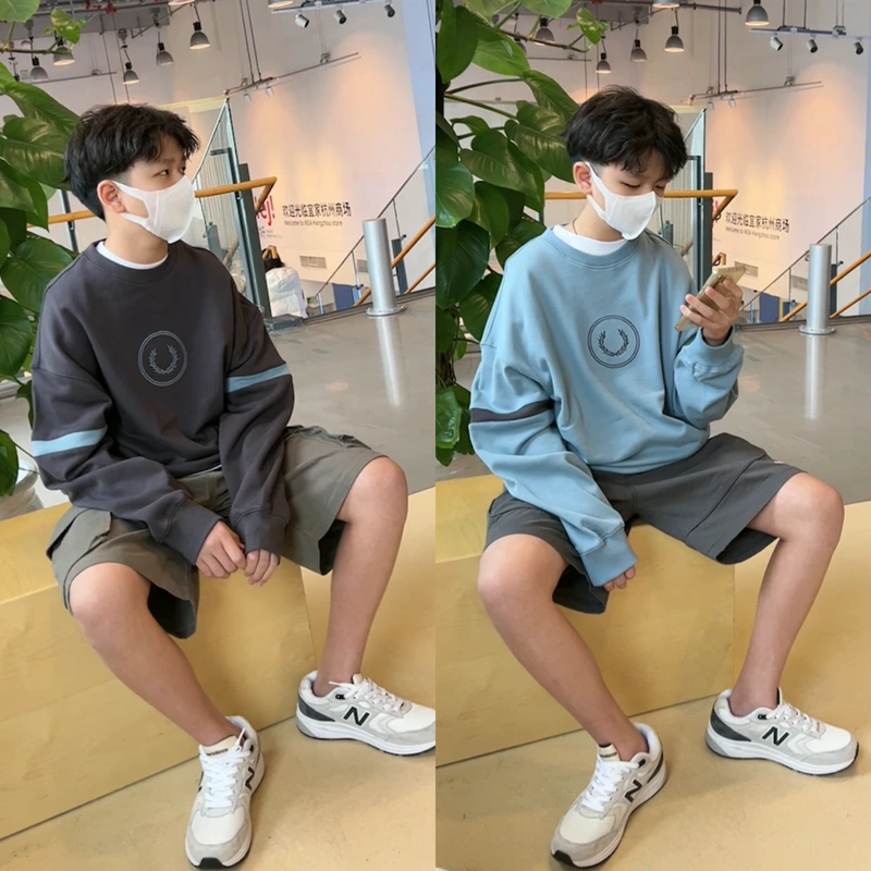 A男孩卫衣春秋新款童装亲子装儿童洋气小学生青少年24050