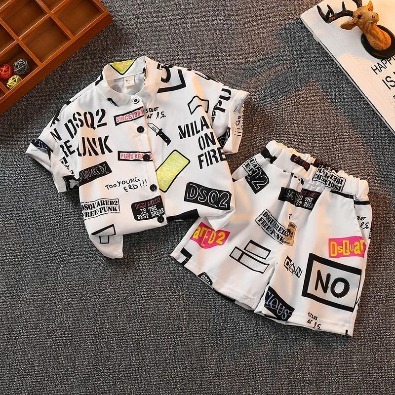 夏天套装2025夏季新款儿童洋气时髦宝宝时尚夏装中小童网红两件套