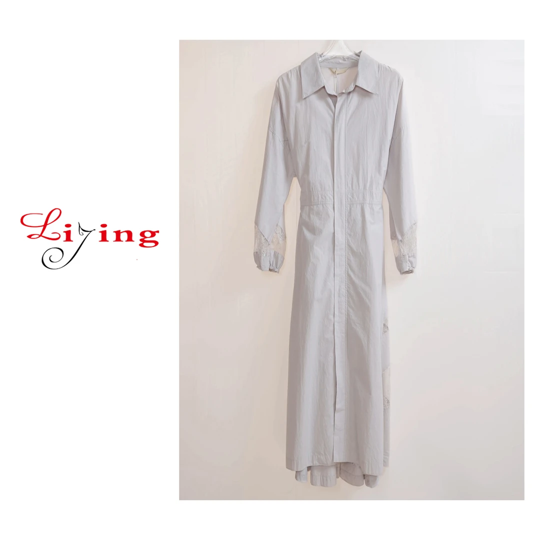 LIJING/长款风衣P100