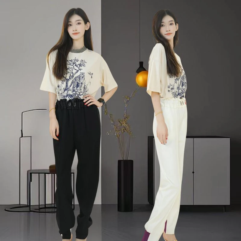 LIJING/  休闲束脚裤T006  DD
