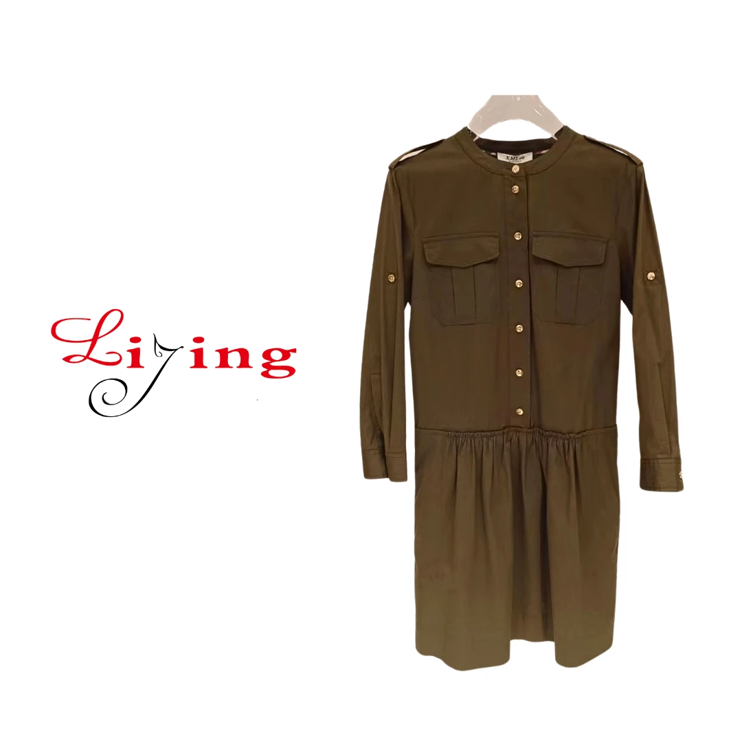 LIJING/季扣连衣裙7022  DD