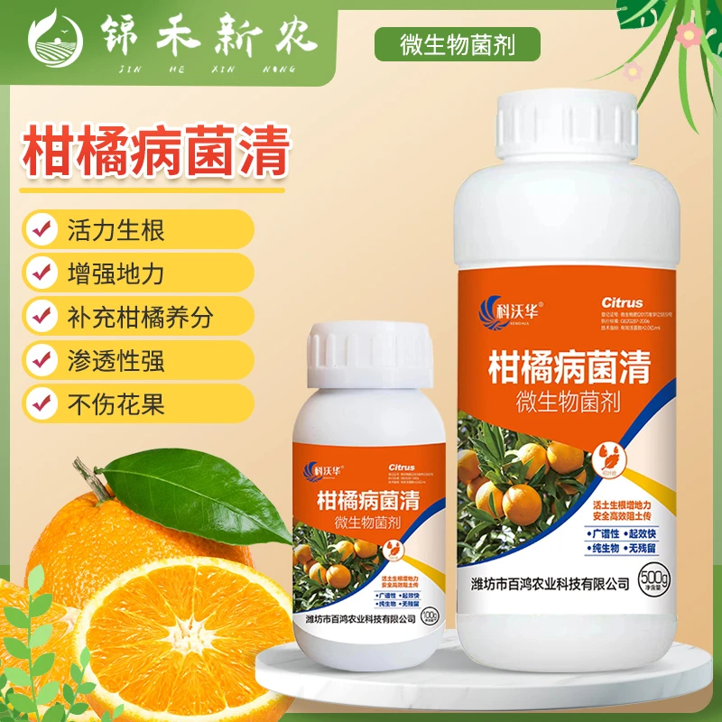 柑橘病菌清复合微生物菌剂柑橘树柚子橙子橘子白粉灰霉微生物菌剂