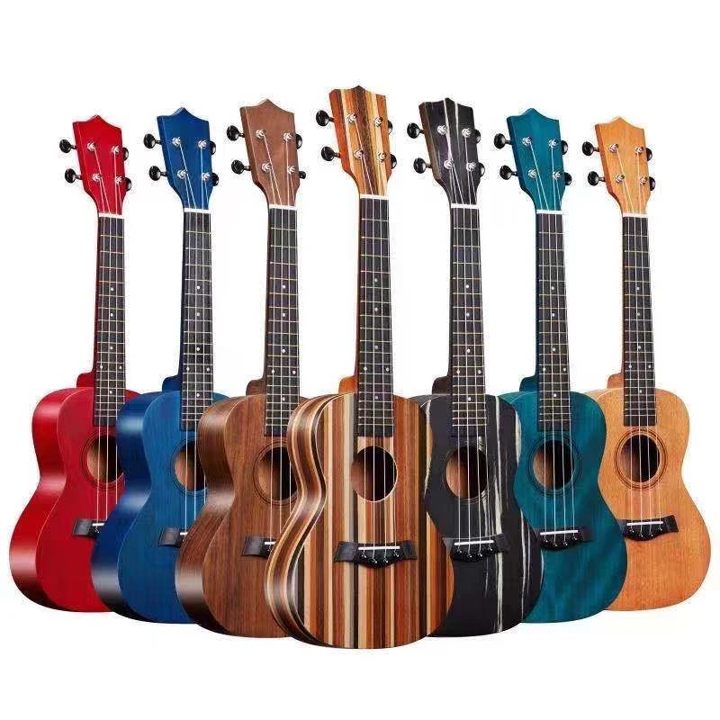 尤克里里23寸适合初学者成人男女生儿童音乐小吉他桃花芯考级