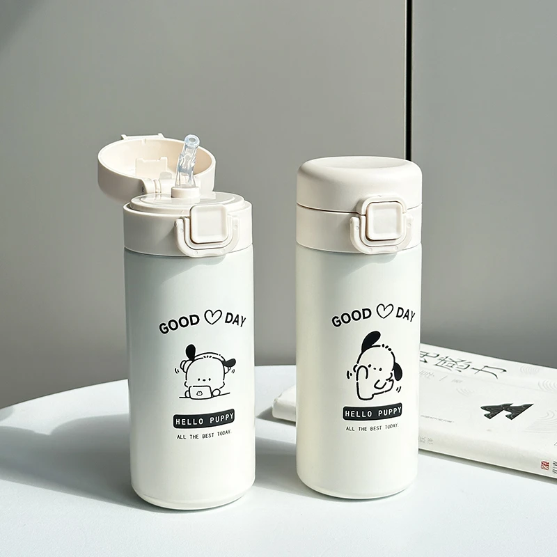 Allwell/2025新款帕恰小狗吸管保温杯女学生高颜值便携儿童水杯子