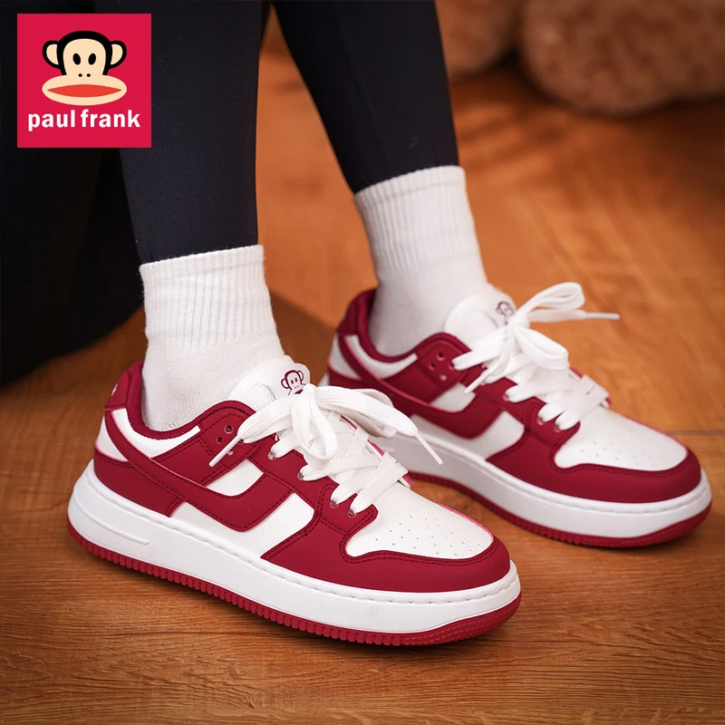 大嘴猴板鞋女2024新款拼色厚底低帮春秋潮流百搭休闲运动鞋男情侣