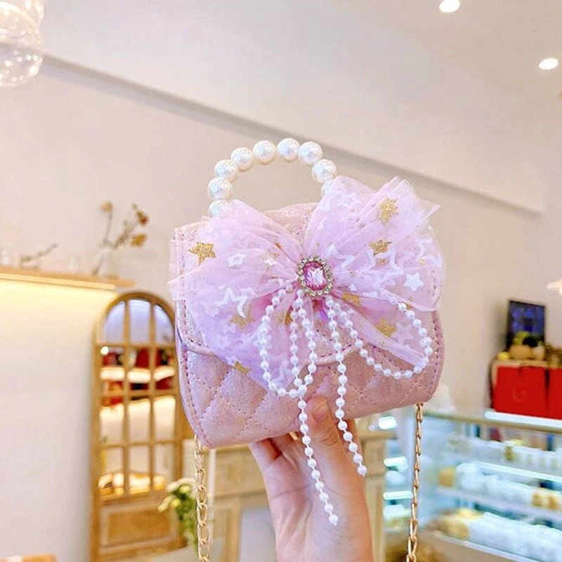 时尚洋气艾莎公主单肩斜挎手提包可爱宝宝零钱包百搭迷你女童小包