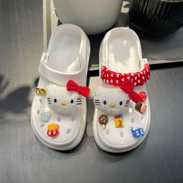 洞洞鞋女款夏季外穿2025新款旅游沙滩防滑eva包头孕妇平底凉拖鞋