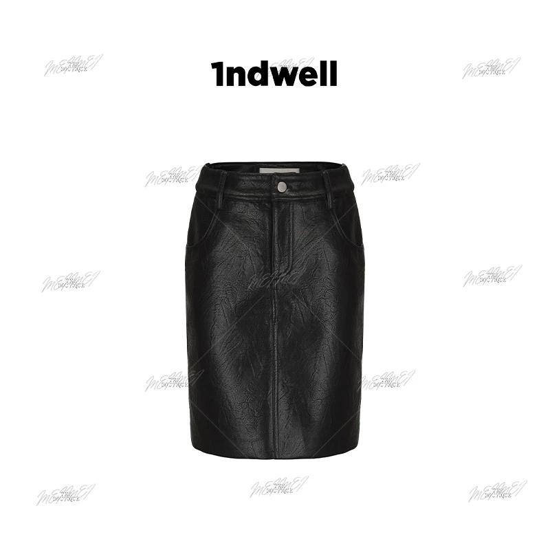 1ndwell  塞维利亚直筒皮裙