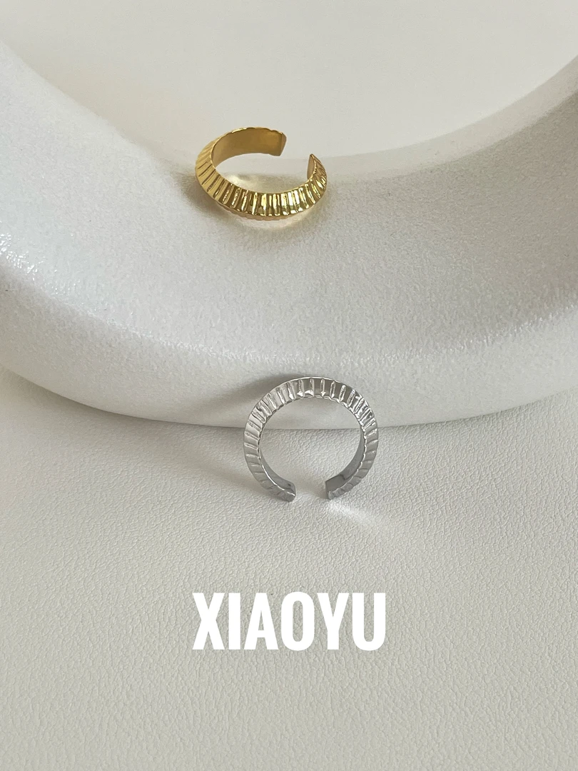 925银戒指 【锯齿系列】s925纯银飞碟竖纹圆钵型戒指中性金银情侣