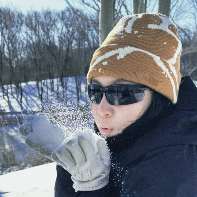 【时尚单品】冬季户外男女同款情侣款透气针织帽绒线帽D2545