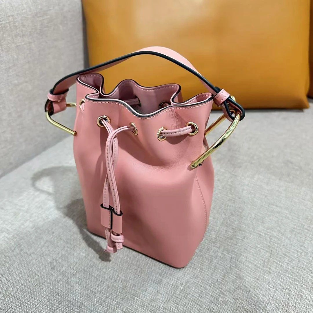 抽绳水桶包牛皮9310